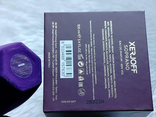 XERJOFF – Soprano (EDP) น้ำหอมเคาน์เตอร์แบรนด์แท้ ราคาถูก (ของหิ้ว) 