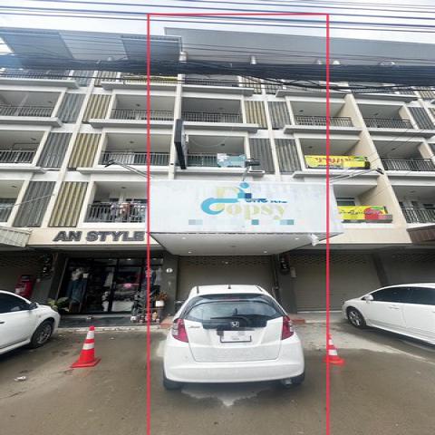 าคารพานิชย์ 5ชั้น ที่บางแสนสาย4 ใกล้ถนนสุขมวิท ทำเลดี ใกล้มหาลัยบูรพา จดบริษัทได้ คลีนิคได้