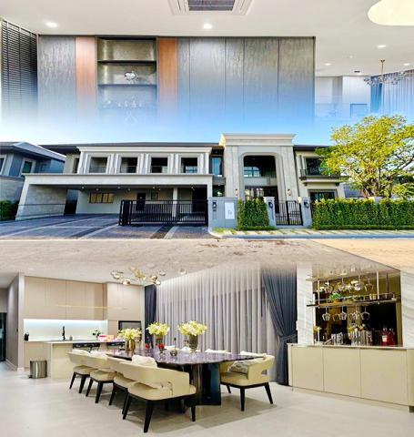 แกรนด์บางกอก RIS School บูเลอวาร์ด ให้เช่าคฤหาสน์สุดหรู  กรุงเทพกรีฑา 6นอน ใหม่ ใหญ่ ศรีนครินทร์-ร่มเกล้า นานาชาติเวลลิงตัน 127ตร.วา.