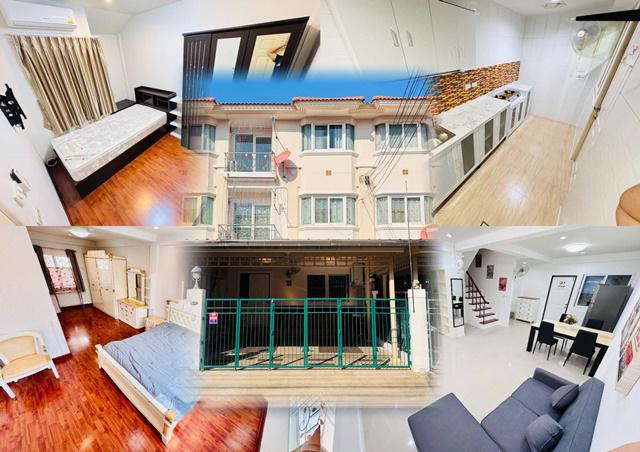 ช่างอากาศอุทิศ 1-9  MRT ดอนเมือง  ให้เช่าทาวน์โฮมหรู 3 ชั้น 24ตร.วา. รร.นานาชาติฮาร์โรว์600 ม. 282 ตร.ม. พร้อมเฟอร์ 3 นอน 