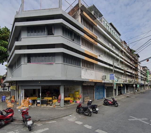 ให้เช่า  5ชั้น หลังมุม 24ตร.วา. คลองถม 1 กม. เยาวราช Home Office ถ.เจริญกรุง  MRT สามยอด 650 ม. 444 ตร.ม  ริมถนน 2-3นอน ป้อมปราบศัตรูพ่าย 