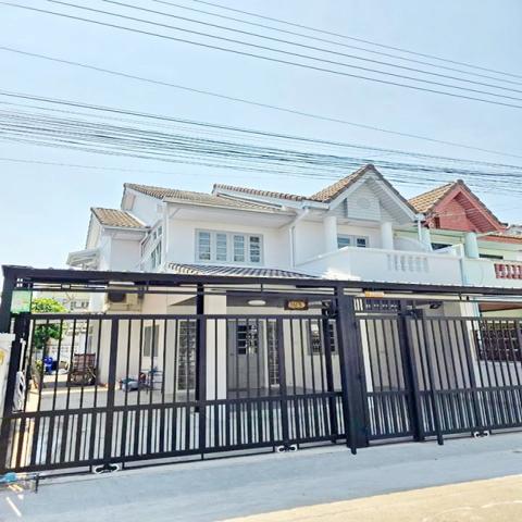  นานาชาติร่วมฤดี 5.7 กม. พร้อมเฟอร์ วัดเพลง MRT ไทรม้า 600 ม. ให้เช่าบ้าน 2 ชั้น 47ตร.วา.190 ตร.ม.3 นอน  ตลาดสดท่าอิฐ 2.3 กม.
