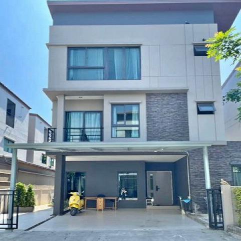 ให้เช่าบ้านเดี่ยว 3 ชั้นถนนกรุงเทพกรีฑาตัดใหม่ ถนนมอเตอร์เวย์ ,ถนนกาญจนาภิเษก, Airport Link บ้านทับช้าง 