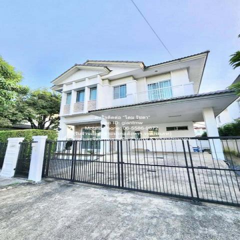 ให้เช่าบ้านเดี่ยว 2 ชั้น ในหมู่บ้าน ติดถนนกาญจนาภิเษก และอยู่ใกล้สนามบินสุวรรณภูมิ 64 ตร.ว. 3 น 3 น้ำ ราคา 50,000 บาท/เดือน