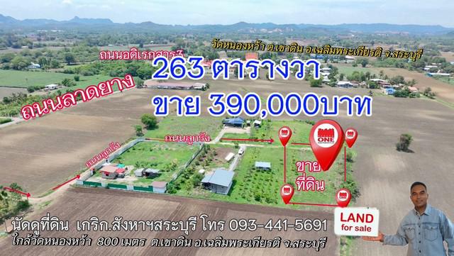 ขายที่ดินราคาถูกสระบุรี 390,000สามแสนเก้าหมื่นบาท พิกัด ใกล้วัดหนองหว้า800ม. ต.เขาดินพัฒนา อ.เฉลิมพระเกียรติ จ.สระบุรี