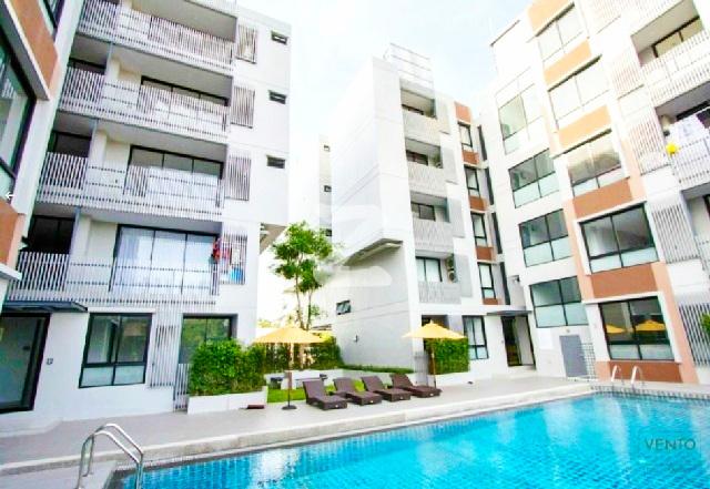 2นอน Vento Condo เกษตร-นวมินทร์ ซ.สุคนธสวัสดิ์  ชั้น3 ตึกA  เฟอร์ เครื่องใช้ไฟฟ้าครบ 1 น้ำ 43 ตร.ม. เป็นส่วนตัว