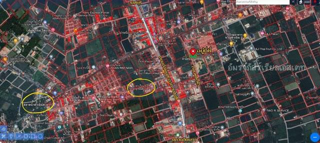 ขายที่เปล่าราชบุรีติดถนนทางหลวงชนบท ขายที่ดินใกล้หลวงพ่อวิริยังค์  ต.หินกอง อ.เมือง จ.ราชบุรี