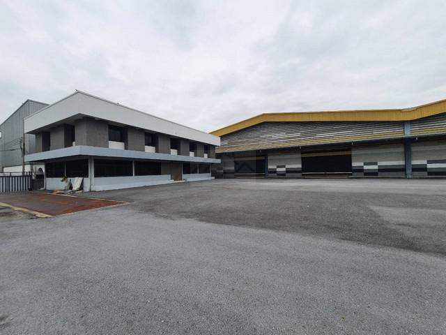 ให้เช่าโกดังพร้อมสำนักงาน 10,500 ตรม (6 ไร่ 2 งาน) สำโรงใต้ ปู่เจ้าสมิงพราย พื้นที่สีม่วง ขอ รง.4 ได้ ใกล้รถไฟฟ้า ใกล้ทางด่วน